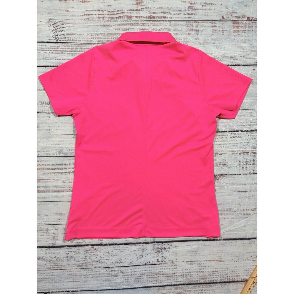 Nike Golf Women's Tour Performance Dri Fit Polo Neon Pink Size Large Bright Pink - Picture 8 of 8